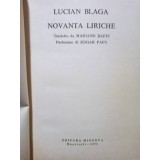 Lucian Blaga - Novanta liriche / Nouazeci de poezii (1971)