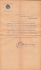 A3341N Concediu acordat de Episcopia Lugojului lui Romulus Mioc pentru exercitarea funcției de primar Petroșani, 1925, semnat olograf de Daniel Fireza
