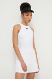 Cumpara ieftin Adidas Performance rochie sport culoarea alb, mini, drept IS7233