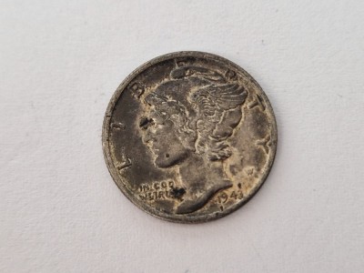 US -ONE DIME Mercury Argint 1943. foto