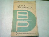 LOGICA SENTIMENTELOR - THEODULE RIBOT