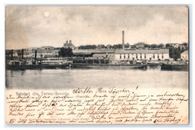 SV * Salutari din TURNU SEVERIN * PORTUL * 1905 foto