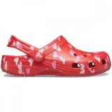 Saboti Crocs Classic Valentine&#039;s Day Clog Kids Rosu - Cherry Red