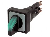 Comutator rotativ 16mm RMQ-16 verde