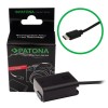 Acumulator Dummy Patona Premium USB-C pentru Sony NP-FW50: A35, A37, ILCE QX1, NEX-3N, NEX-5R, NEX6, Alpha 7, 5000, 6000, RX10