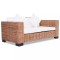 vidaXL Canapea de 2 locuri, ratan natural 244418