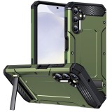 Husa antisoc pentru samsung galaxy s24, kickstand, green