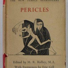 PERICLES by WILLIAM SHAKESPEARE , with engravings by ERIC GILL , edited by M.R. RILEY , 1935