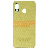 Husa Samsung Galaxy A30, TPU, Piele Ecologica Denim, Verde