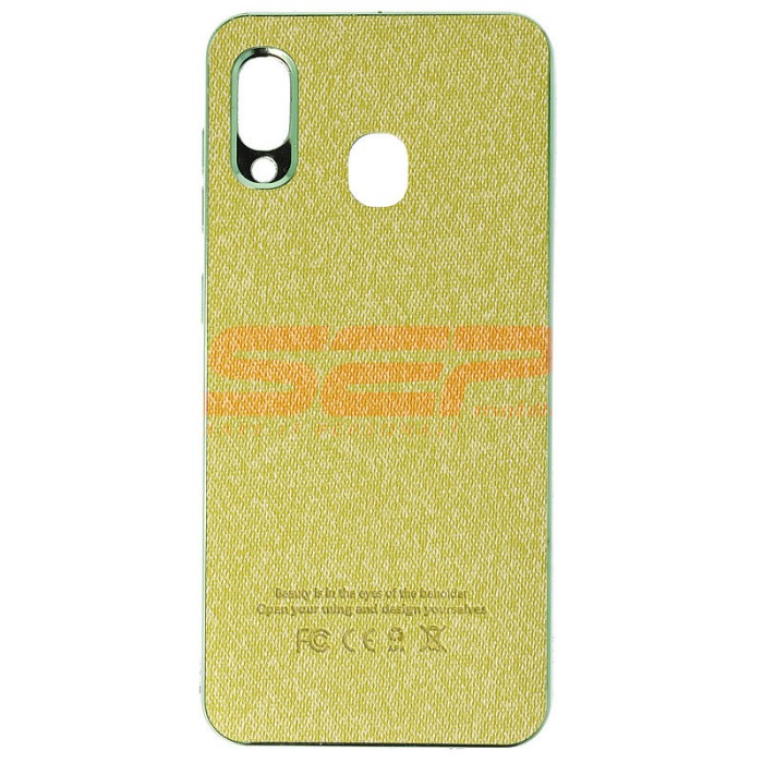 Toc TPU Leather Denim Samsung Galaxy A30 Green