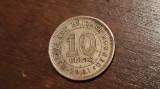 Malaya and British Borneo - 10 cents 1961.