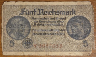 5 reichsmark 1940, Germania foto