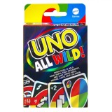 Joc de Societate Mattel UNO All Wild, 112 Cărți, Multicolor, Familie, Copii, Joc de cărți