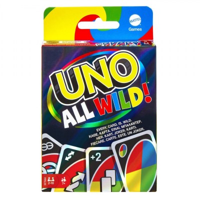 Joc de Societate Mattel UNO All Wild, Set 112 Cărți, Multicolor foto