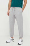 Adidas pantaloni de trening culoarea gri, melanj IW1185