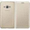 Husa Smart Samsung Galaxy J1 (2016) J120F J120FN J120H EF-WJ120PFEGWW + stylus, Auriu, Cu clapeta