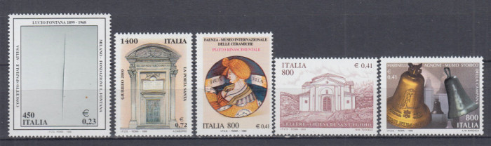 ITALIA 1999 MONUMENTE SI MUZEE LOT MNH