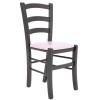Scaun Paesana - cadru wenge - imitatie piele mov - 21897