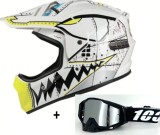 Cumpara ieftin Casca Moto Atv Cross Enduro Downhill + Ochelari 100% ,marimi disponibile L,XL si XXL
