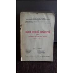 RENTA INTERNA ROMANEASCA EMISA INTR-UN SFERT DE VEAC - CONSTANTIN FOTIADE