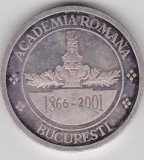 Medalie Argint Romania BNR 135 ANI ACADEMIA ROMANA 1866 - 2001