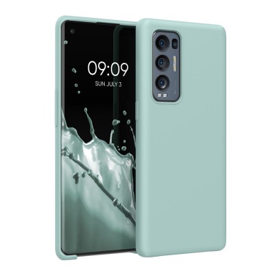 Husa pentru OPPO Find X3 Neo, Silicon, Verde, 55200.71, kwmobile foto