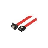Cablu hdd 90 sata L la sata L 0.5m + clips 5GBit/s rosu, Generic