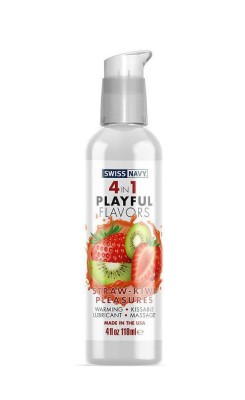 Lubrifiant Playful 4 in 1 Aroma Capsuni-Kiwi 118ml foto