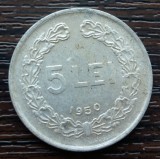 (MR62) MONEDA ROMANIA - 5 LEI 1950, REPUBLICA POPULARA ROMANA