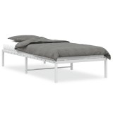 Cumpara ieftin Cadru pat metalic, alb, 90x190 cm