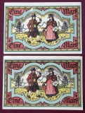 Germania lot 2 notgeld Berchtesgaden 2x1 Mark 1920 **