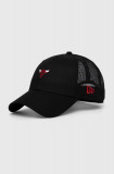 New Era sapca culoarea negru, cu imprimeu, CHICAGO BULLS