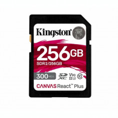 Memorie SDHC cu adaptor KINGSTON 256GB Canvas React Plus SDR2/256GB