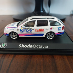 Macheta SKODA OCTAVIA 2 COMBI TOUR DE FRANCE LAMPRE - Abrex, 1/43, model rar.