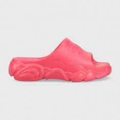 Buffalo papuci Cld Slide femei, culoarea roz, cu platforma, 1622267