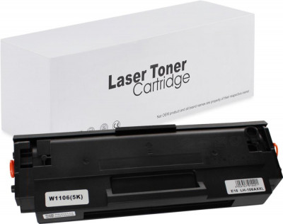 Toner de imprimanta pentru HP , W1106A , Negru , 5000 pagini , neutral box foto