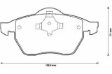 Set placute frana punte fata Audi 100 (C4), 1990-1994, 200 (43, 44), A4 (B5), 1994-2001, A6 (C4) 1994-1997; Vw Sharan 1995-2010, Ford Galaxy 1995-200