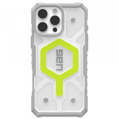 Husa MagSafe pentru Apple iPhone 16 Pro Max, Urban Armor Gear, Pathfinder Clear, Verde foto