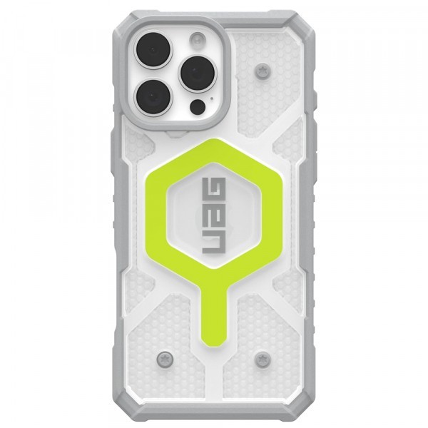 Husa MagSafe pentru Apple iPhone 16 Pro Max, Urban Armor Gear, Pathfinder Clear, Verde
