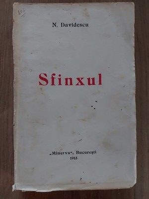 Sfinxul N.Davidescu 1915 foto