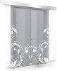 Usa culisanta Boss &reg; Duo model La Vie alb, 80+80x215 cm, sticla gri securizata, glisanta in ambele directii, Modern Glass Art