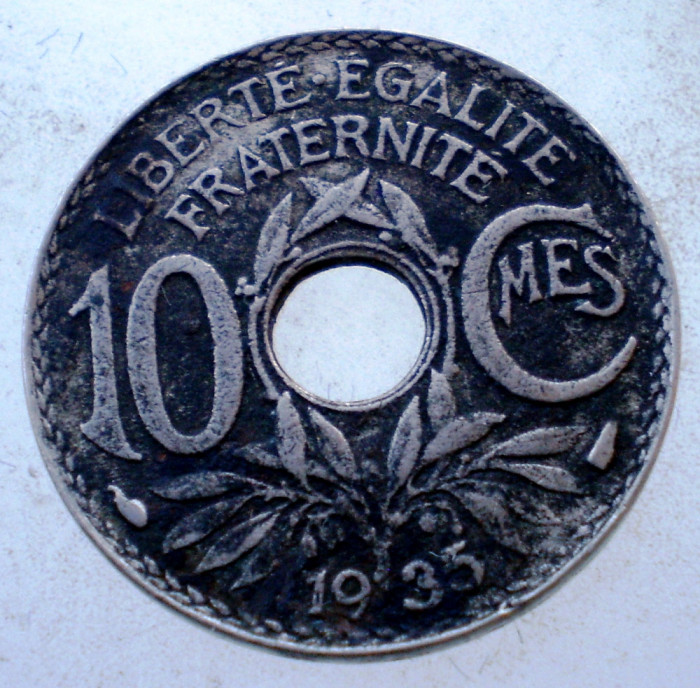 7.868 FRANTA 10 CENTIMES 1935