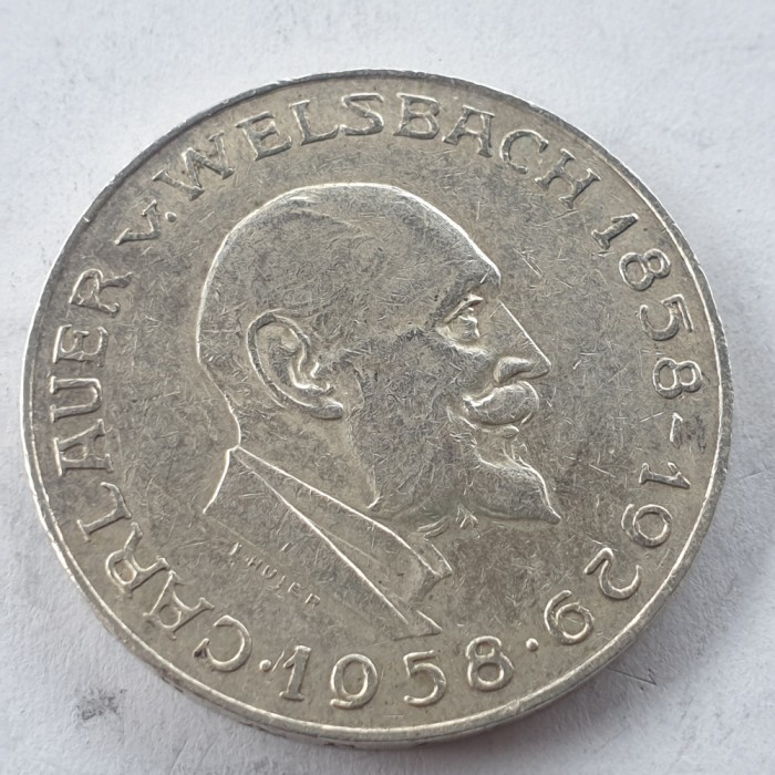 Austria 25 schilling 1958 argint