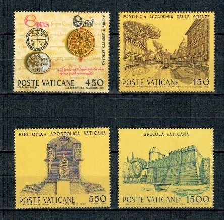Vatican 1984 - Institutii Culturale si Stiintifice, serie neuzat