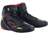 Cizme din piele sport mai rapid-3 rideknit alpinestars culoare negru/roșu/galben.dimensiunea 9