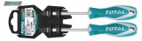 Set 2 surubelnite crom vanadiu SL6.5 6 mmx125mm PH2 6mmx125mm crom vanadiu Total uz Industrial THT250201