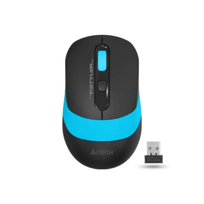 MOUSE A4TECH gaming wireless optic 2000 dpi negru / albastru FG10 Blue foto