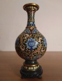 Vas asiatic Cloisonn&eacute; Soliflor |Flori de lotus feng shui| vechi si rar