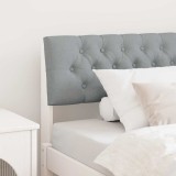 VidaXL Tăblie tapițată Gri deschis 100 cm Lemn de pin masiv 879193