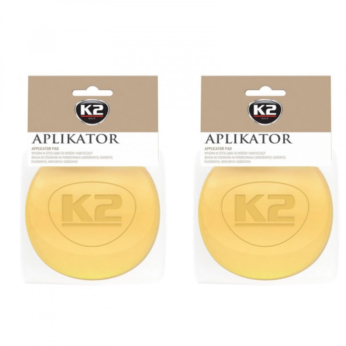 Pachet 2 bureti aplicatori K2 pentru ceara auto